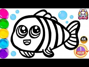 How to Draw a Fish | Step by Step | DrawWithBunny