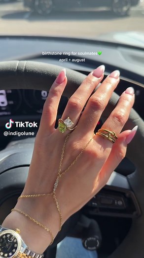 August Birthstone Jewelry — Indigo Lune Personalized Rings