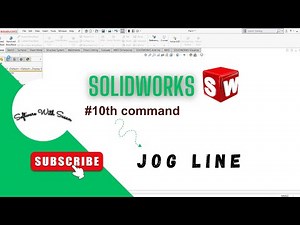 How to use jog line in solidworks