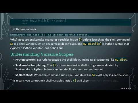 How to Access Python Dictionary Values with Shell Variables in Snakemake