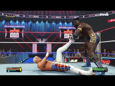 Cody Rhodes vs Oba Femi - Saturday Night's Main Event - WWE 2K25 (Gameplay)