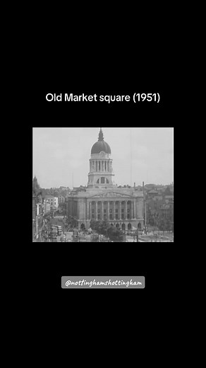 Old Market Square in Nottingham: A 1951 Snapshot