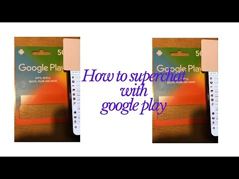 #How to #superchat with #Google play card