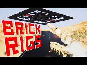 Nuking a Giant Flying Airship and Destroying Vehicles! - Brick Rigs Gameplay Brick Rigs Multiplayer