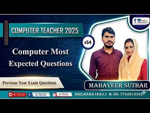 Computer Instructor MCQ Collection | Top Important Questions | Exam-Focused PYQs with Answers
