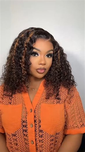 Dachic Hair on Instagram: "Loveeee this color🖤🤎 Hair details: Brown Highlights Colored Short Deep Wave Glueless Human Hair Bob Wigs 🔎Site search id: 082 (dachichair.com) 💰Price: $99-$109 #dachichair #dachichairreview #wig #fyp #fypシ #wiginstall #wigs #humanhairwig #gluelesswig #weargowigs #bobwig #deepwave #shorthair #highlightbrown #highlightshair"