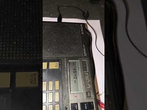 Sony ICF7600DS Weltempfänger an Langdraht Antenne