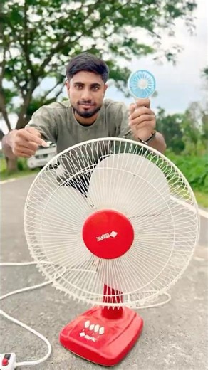 New Small Hand Fan vs Table Fan Unboxing testing #shorts