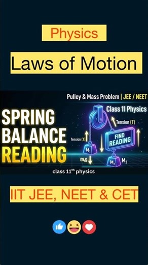 How to Find the Reading in a Spring Balance | Pulley & Mass Problem | Class 11 Physics
