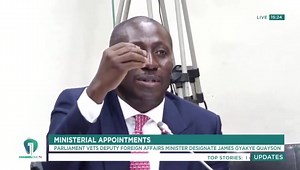 102K views · 2.5K reactions | Does the Deputy Foreign Affairs Minister-designate, James Gyakye, truly understand the symbolism of Ghana’s national flag colours? Watch his response when Minority Leader, Hon. Afenyo Markin, put the question to him. | NPP Projects Bureau | Facebook