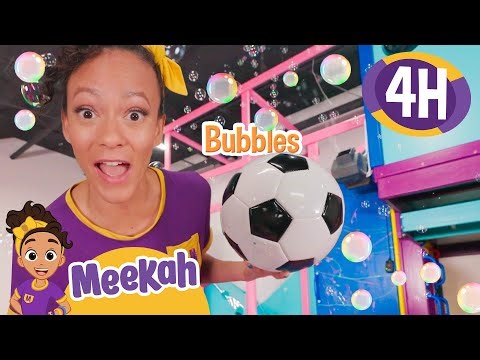 Learning Shapes and Sports Balls 🔵 Meekah’s Indoor Playground Discovery | 4 HR OF MEEKAH!