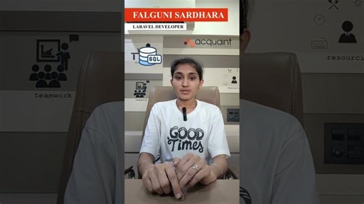Falguni Sardhara – Laravel Developer | Acquaint Softtech | Acquaint Softtech Private Limited