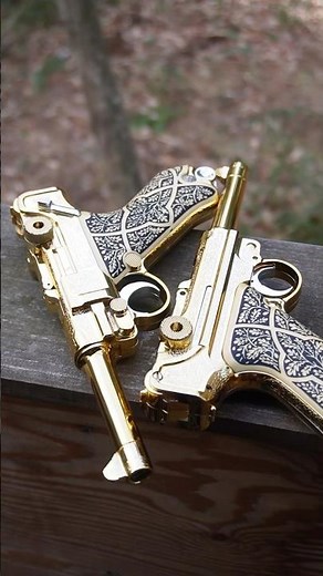 Gold Luger P08 Resident Evil Code;Veronica
