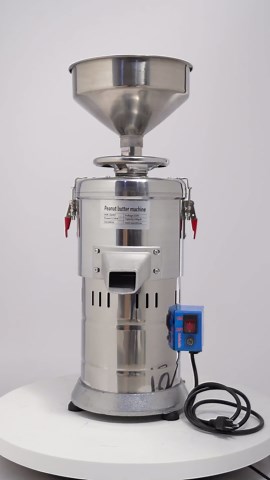 1100W Peanut Butter Machine, 33lbs/h Commercial Nut Butter machine for Soy Milk, Sesame Paste, Almond, Cashew, Stainless Steel & Aluminum Electric Grinding Maker