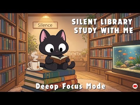 Old Library 📚 Academia Lofi Beats to Study & Focus | Quiet Atmosphere SILENT LIBRARY STUDY WITH ME