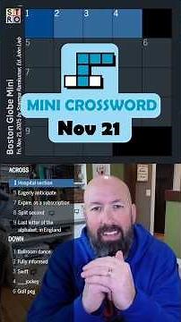 Mini Crossword - Nov 21