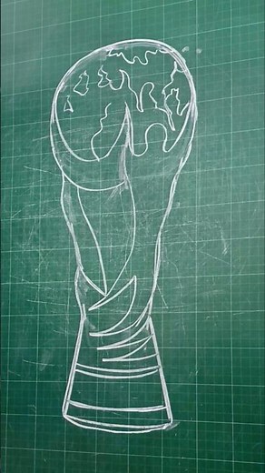 Hướng dẫn vẽ cúp vàng world cup 2026 #cupvang#worldcup