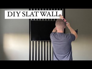 DIY Slat Wall | TV wall Feature | EASY!
