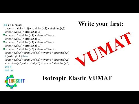 Abaqus VUMAT Tutorial | Writing a Simple Elastic VUMAT Beginner Guide