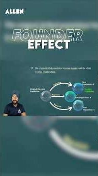 What is Founder Effect? | Genetic Drift Class 12th | Important for NEET 2024 Biology | ‪@ALLENNEET‬