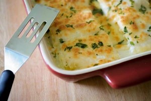 Celebrate #NationalLasagnaDay with these Buffalo Chicken Roll Ups! Recipe: https://www.carriesexperimentalkitchen.com/buffalo-chicken-lasagna-roll-ups/ | Carrie's Experimental Kitchen