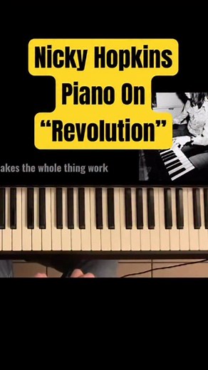 Nicky Hopkins played an amazing electric piano part on “Revolution” by the Beatles with some lovely bluesy licks that accentuates its hard edged feeling #NickyHopkinsPiano #Revolution #TheBeatles #PianoTutorial | Martin Finn Pop Piano