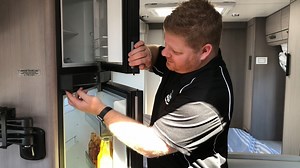 Blanchy demonstrates how to use the fridge catches on the Dometic Fridge in your Jayco to prevent mould build up when you're not using your caravan. To see more Tips & Tricks videos like this, subscribe to our YouTube Channel here >> https://bit.ly/3277qrs | Jayco Newcastle | Facebook