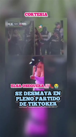 👠Elsa Oseguera😭 faints inside the STADIUM 😱 #unitedstates #spain #santamuerte #penguins