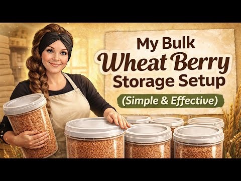 My Bulk Wheat Berry Storage Setup (Simple & Effective)