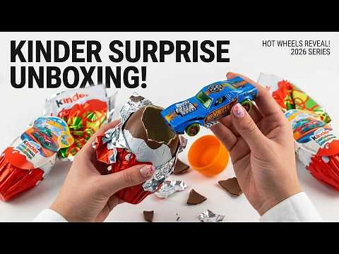Hot Wheels Giant Kinder Surprise Eggs 2026 – Full Unboxing