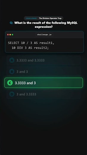 The Division Operator Trap #shorts #programming