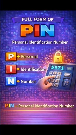PIN Full Form | Personal Identification Number | ATM & Security Code