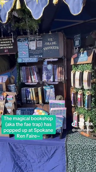 Magical Bookshop at Spokane Ren Faire: Discover Fae Treasures