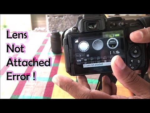 How to fix lens not attached error on Nikon camera #techmindacademy