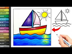 How to draw a boat | Boat drawing | Boat | Draw Smart