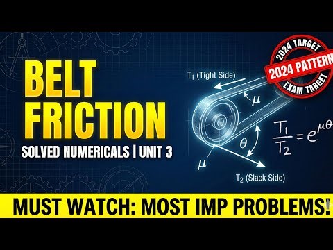 first Year Engineering | Unit 3 Numericals Solved | Friction & Trusses Explained Simply