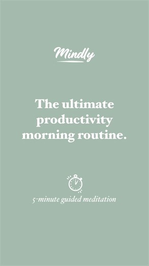 🧘🏻‍♀️ Welcome to Mindly, your trusted companion for 5-minute micro guided meditations. 🎥 Listen to all Mindly meditations on Youtube.