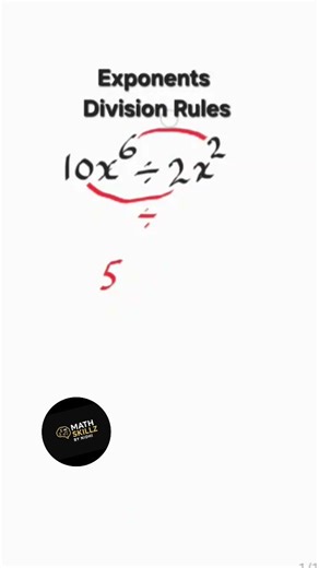 🔥Exponential division Rules | algebra hacks#shortvideo #youtubeshorts #maths #shorts #viral #algebra