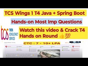 TCS Wings 1 T4 Java + Spring Boot Hands on Questions || Subscription Manager API #tcs #education #it