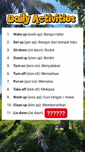 Common Phrasal Verbs: Daily Routine. #LearnEnglish #Vocabulary #SpeakEnglish | Belajar Bahasa Inggris