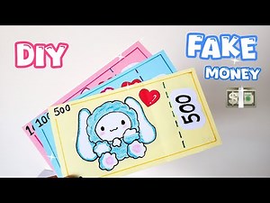DIY Cute Fake Money 💸/ How to make DIY paper Money/ Easy paper craft for kids & Fun Games/ Origami
