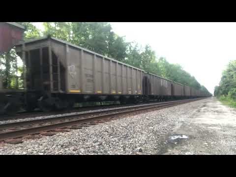 796 NB Long Empty CSX Coal Train with End Train DPU Alright