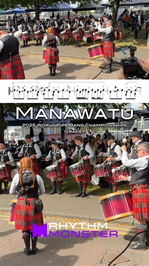 Manawatu Scottish Pipe Band Drum Corps, @gary.potter.5055, Monster Lead Drummer | Rhythm Monster