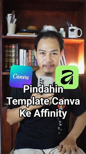 import template canva ke affinity #affinity #canva #tips