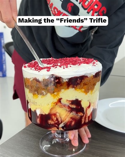 16K views · 64 reactions | We recreated Rachel Green's infamous Thanksgiving Trifle! #Friends | Foodbeast | Facebook