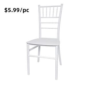 [Hot Item] Low Price Wedding Romantic Dining Leisure Durable Stackable Chiavari Chair