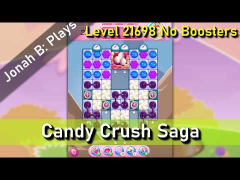 Candy Crush Saga Level 21698 No Boosters