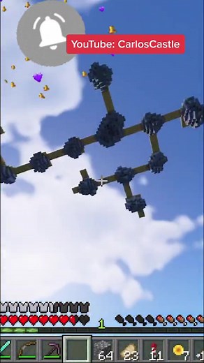 Una ALDEA en el CIELO de Minecraft 😍 ¿Has encontrado alguna? 😜 #minecraft #minecrafttutorial #carloscastle 🥰