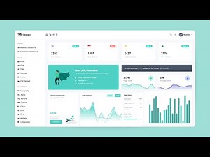 Responsive Admin Dashboard Design Using HTML CSS & JavaScript