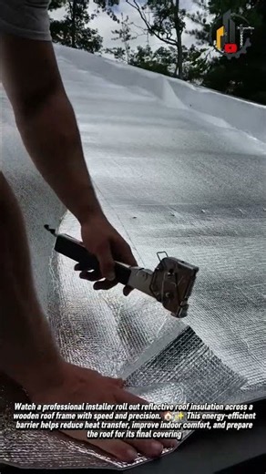 Roof Insulation Installation Guide 🏠🔨 #Roofing #Construction